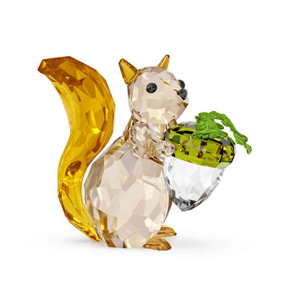 Swarovski Idyllia Squirrel and Acorn Figurine