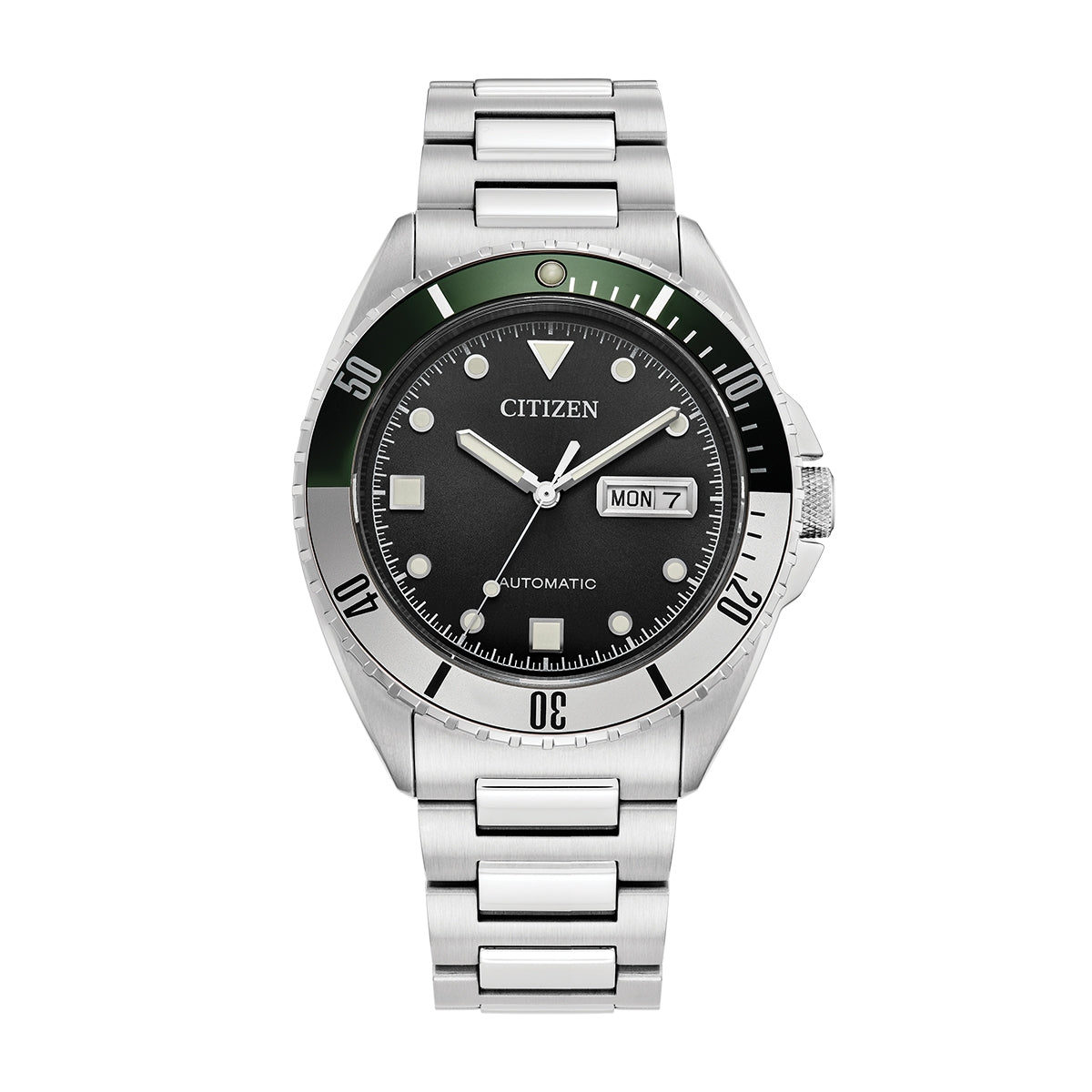 Citizen Men's Sport Automatic Stainless Steel Watch with Black Dial