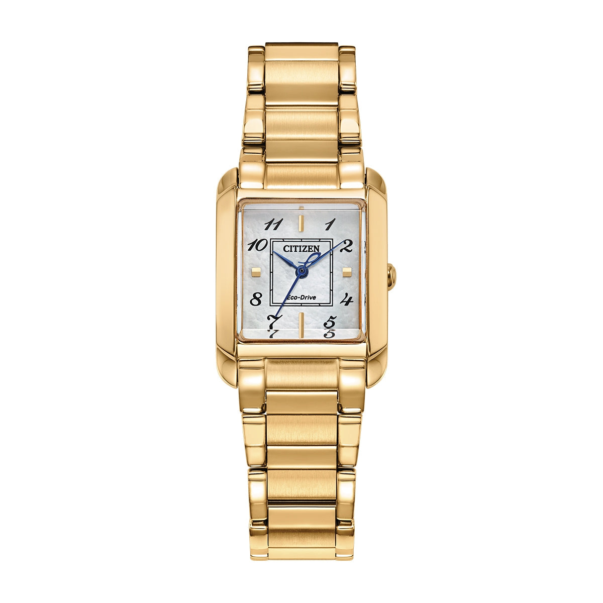 Citizen Ladies' Bianca Eco-Drive Gold-Tone Stainless Steel Watch with Mother of Pearl Dial