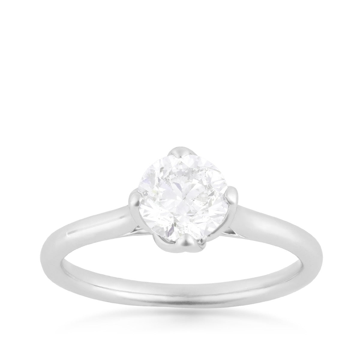 Canadian Rocks 1 ct. tw. Round Brilliant Diamond Solitaire Ring in 14K White Gold