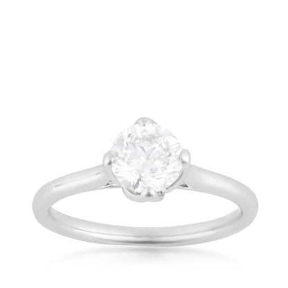 Canadian Rocks 1 ct. tw. Round Brilliant Diamond Solitaire Ring in 14K White Gold