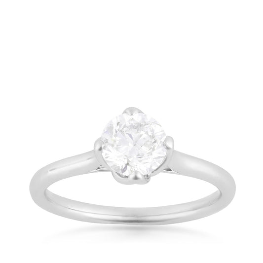 Canadian Rocks 1 ct. tw. Round Brilliant Diamond Solitaire Ring in 14K White Gold