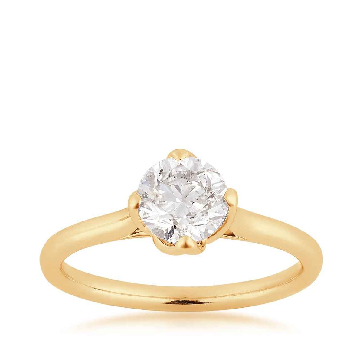 Canadian Rocks 1 ct. tw. Round Brilliant Diamond Solitaire Engagement Ring in 14K Yellow Gold
