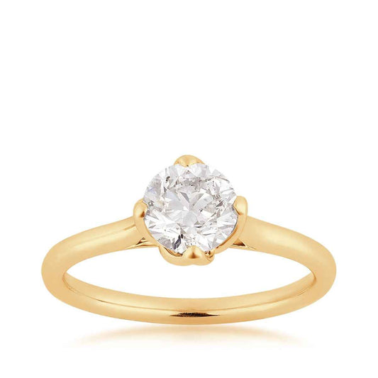 Canadian Rocks 1 ct. tw. Round Brilliant Diamond Solitaire Engagement Ring in 14K Yellow Gold