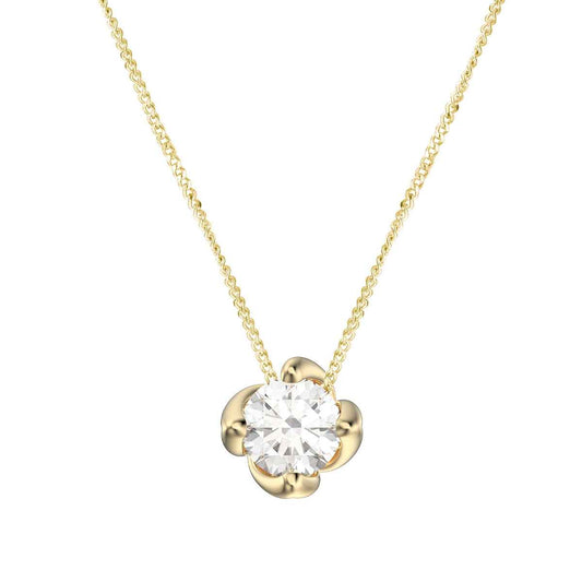 Canadian Rocks 1/2 ct. tw. Round Brilliant Diamond Solitaire Pendant in 14K Yellow Gold