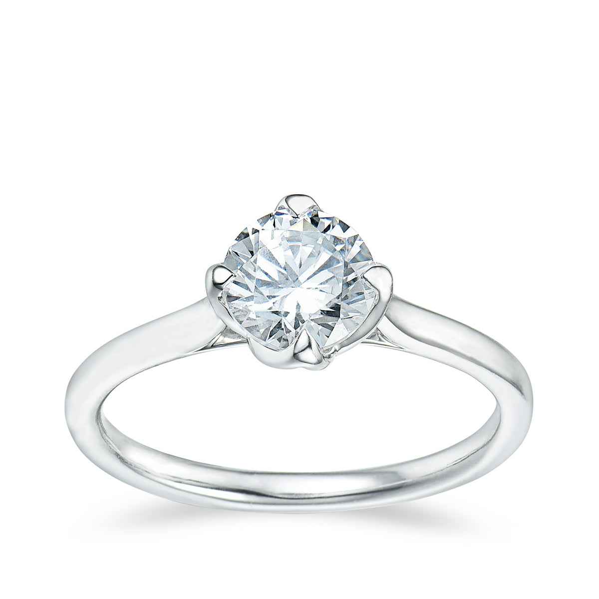 Canadian Rocks 3/4 ct. tw. Round Brilliant Diamond Solitaire Engagement Ring in 14K White Gold
