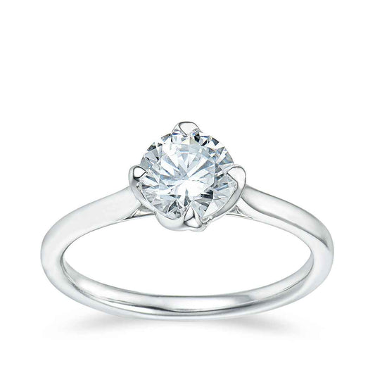 Canadian Rocks 3/4 ct. tw. Round Brilliant Diamond Solitaire Engagement Ring in 14K White Gold