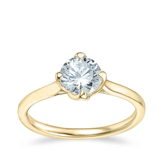 Canadian Rocks 3/4 ct. tw. Round Brilliant Diamond Solitaire Engagement Ring in 14K Yellow Gold