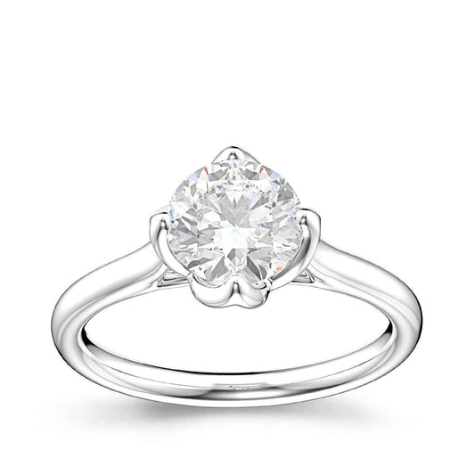 Canadian Rocks 1-1/2 ct. tw. Round Brilliant Diamond Solitaire Engagement Ring in 14K White Gold