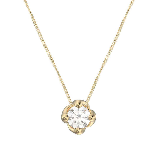 Canadian Rocks 1/5 ct. tw. Round Brilliant Diamond Solitaire Pendant in 14K Yellow Gold