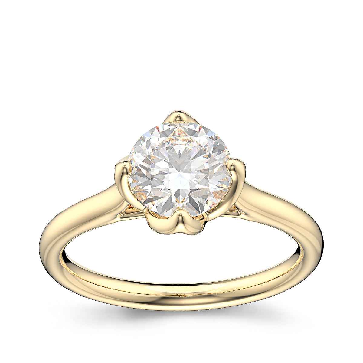 Canadian Rocks 1-1/2 ct. tw. Round Brilliant Diamond Solitaire Engagement Ring in 14K Yellow Gold