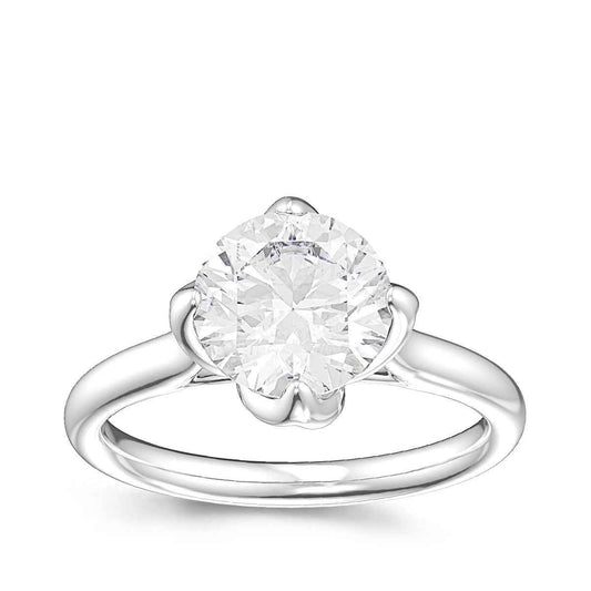 Canadian Rocks 2 ct. tw. Round Brilliant Diamond Solitaire Engagement Ring in 14K White Gold
