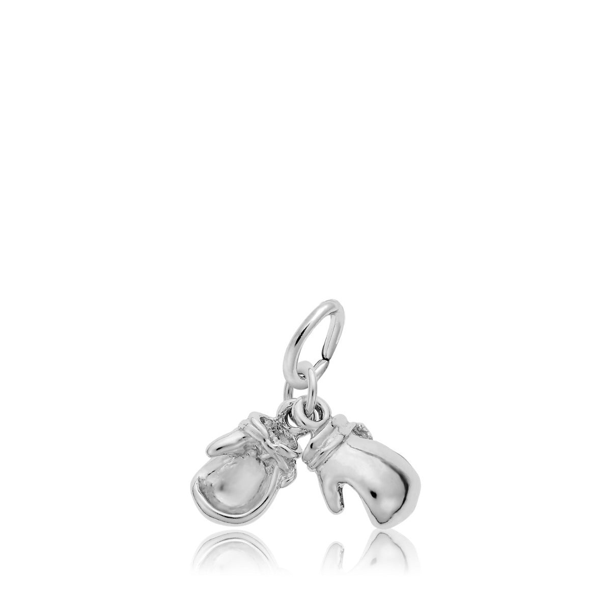 Boxing Gloves Charm in Sterling Silver