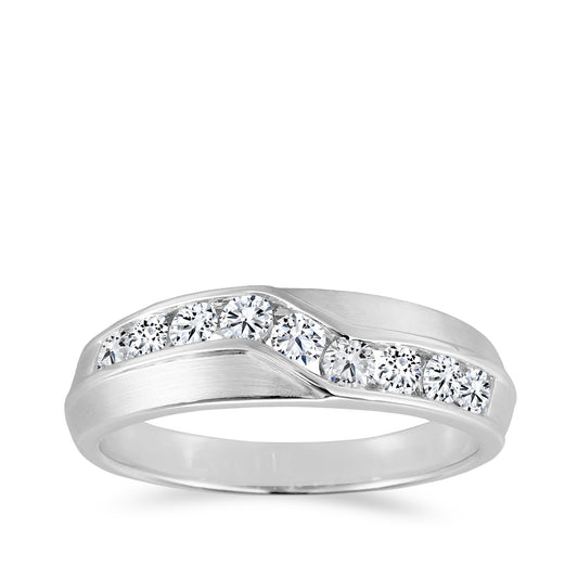 Canadian Rocks Men's 7/8 ct. tw. Diamond Wedding Ring in 14K White Gold