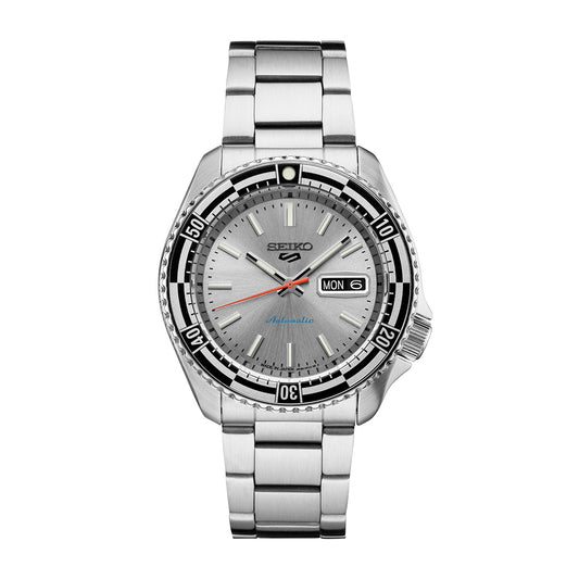 Seiko Men's 5 Sports Automatic Stainless Steel Watch with Silver Dial (3)