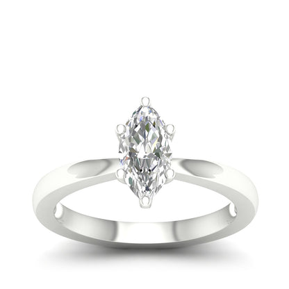 Adamante 1 ct. tw. Lab-Grown Marquise Diamond Solitaire Engagement Ring in 14K White Gold (2)