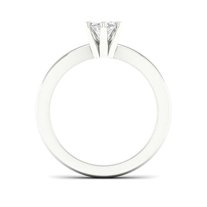 Adamante 1-1/2 ct. tw. Lab-Grown Marquise Diamond Solitaire Engagement Ring in 14K White Gold close-up detail