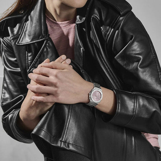 Alpina Ladies' Alpiner Extreme Quartz Stainless Steel Watch with Pink Dial side profile
