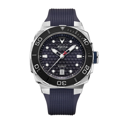 Alpina Men's Seastrong Diver Extreme Automatic Stainless Steel Watch with Blue Dial & Rubber Strap (2)