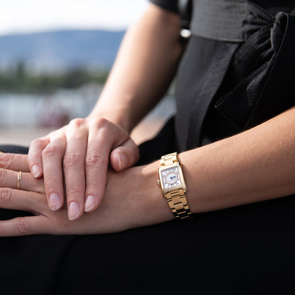 Frederique Constant quartz gold watch ladies' model