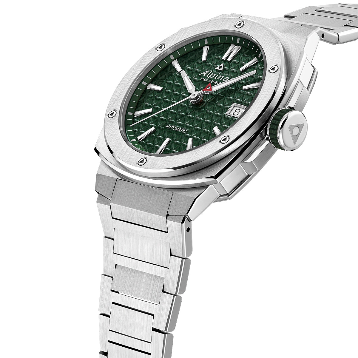 Alpina Men's Extreme Automatic Stainless Steel Watch with Green Dial front view