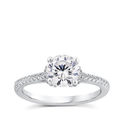 Above Love Star 1-3/8 ct. tw. Lab-Grown Round Brilliant Diamond Engagement Ring in 18K White Gold