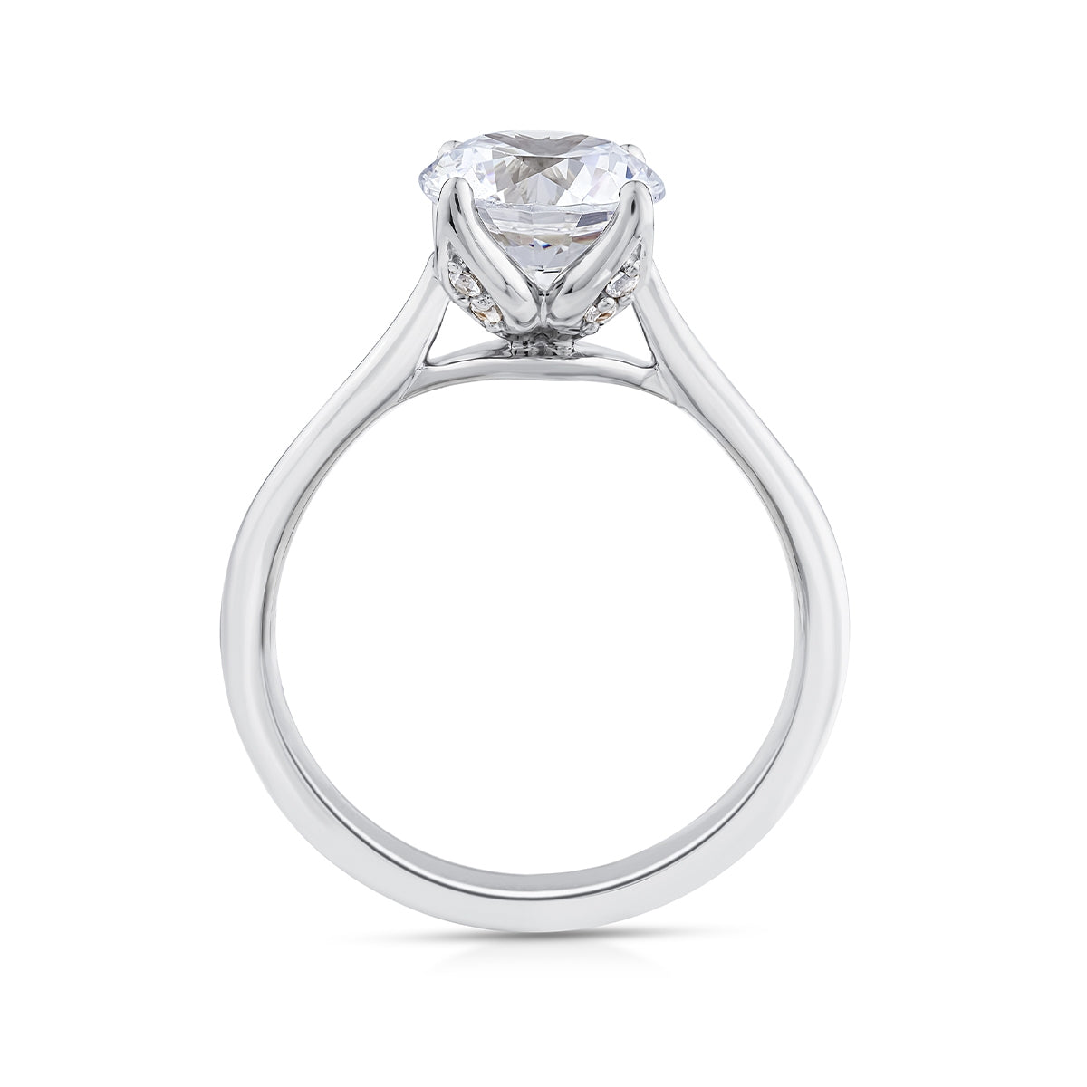 Above Love Star 1-3/4 ct. tw. Lab-Grown Round Brilliant Diamond Engagement Ring in 18K White Gold front view