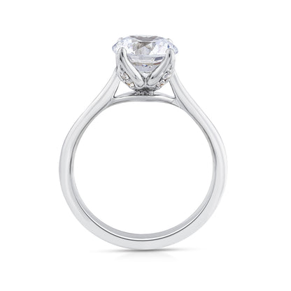 Above Love Star 1-3/4 ct. tw. Lab-Grown Round Brilliant Diamond Engagement Ring in 18K White Gold front view