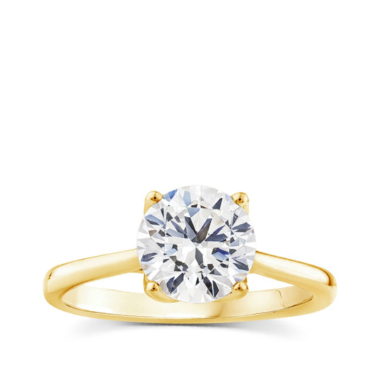 Above Love Star 1-3/4 ct. tw. Lab-Grown Round Brilliant Diamond Engagement Ring in 18K Yellow Gold