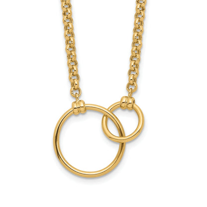Linked Circle Necklace in 10K Yellow Gold