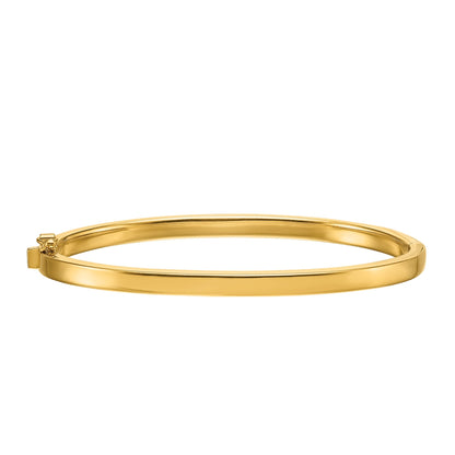 4mm Hinged Bangle Bracelet in 14K Yellow Gold