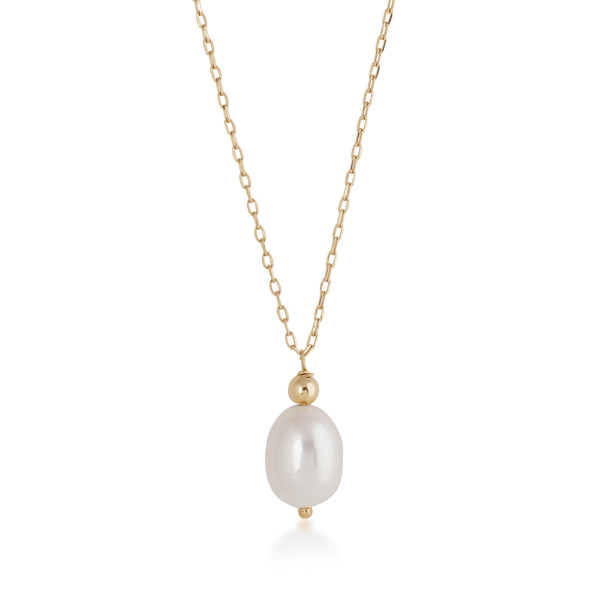 Cultured Freshwater Pearl Pendant in 10K Yellow Gold