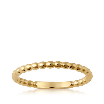 Bead Ring in 10K Yellow Gold