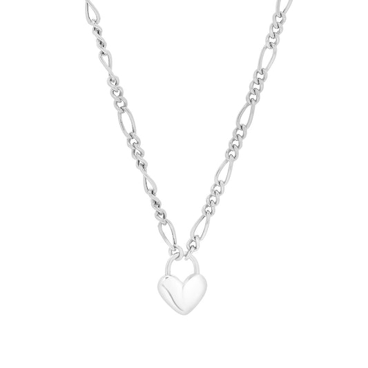 Heart Necklace in Sterling Silver