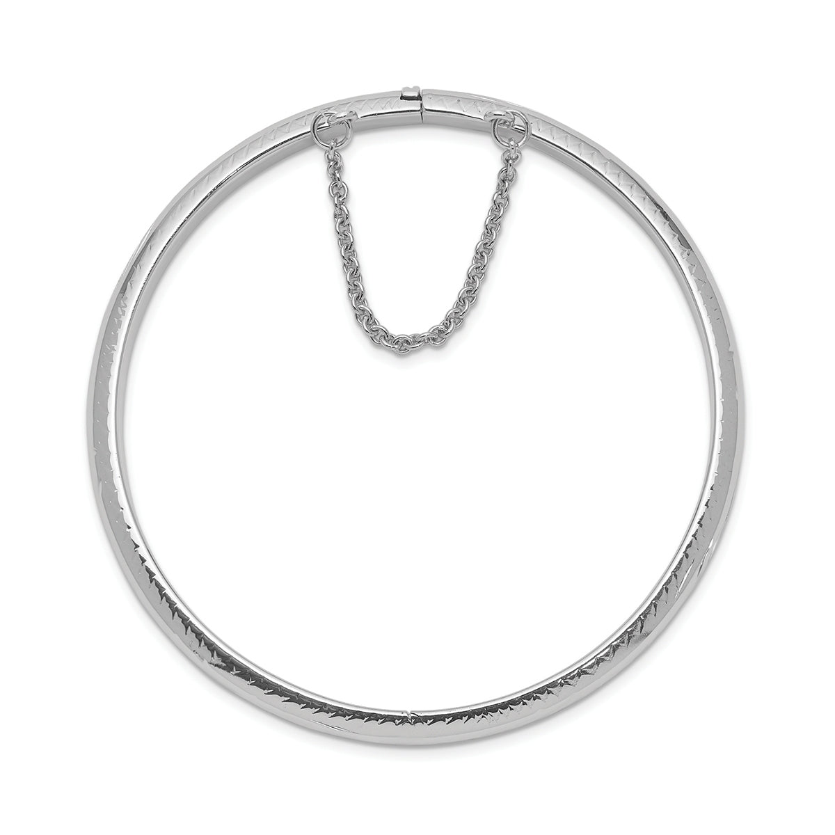 High Polish Bangle in Sterling Silver front view