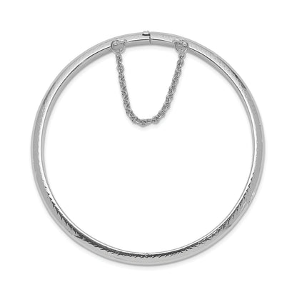 High Polish Bangle in Sterling Silver front view