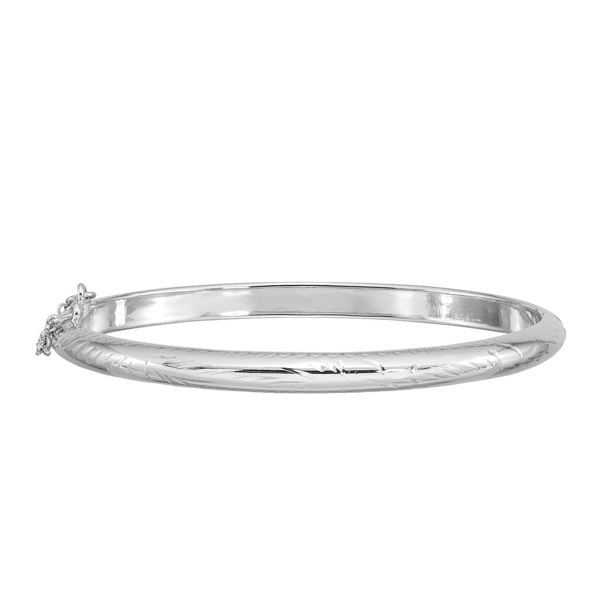High Polish Bangle in Sterling Silver