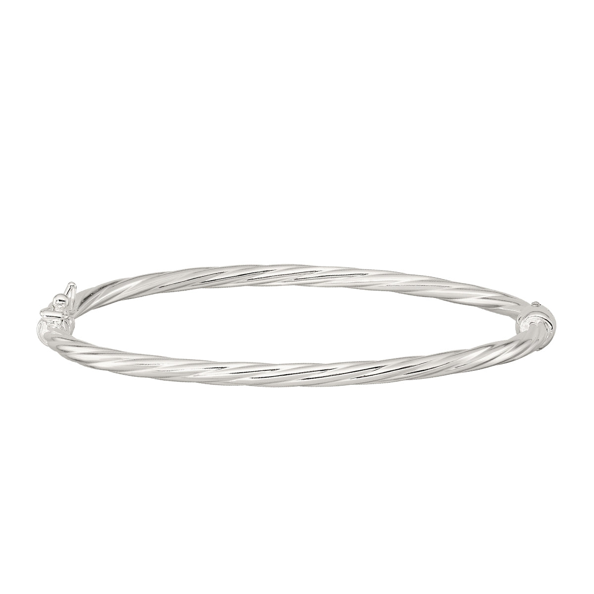 Twisted Bangle in Sterling Silver