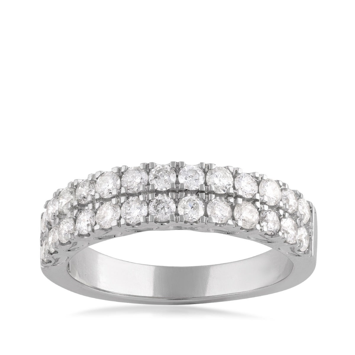 1 ct. tw. Diamond Multi-Row Anniversary Ring in 10K White Gold
