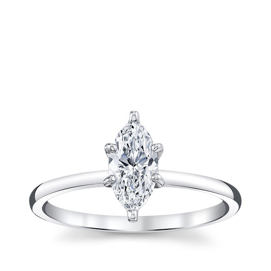 Premier Natural 3/4 ct. tw. Marquise Diamond Solitaire Engagement Ring in 14K White Gold