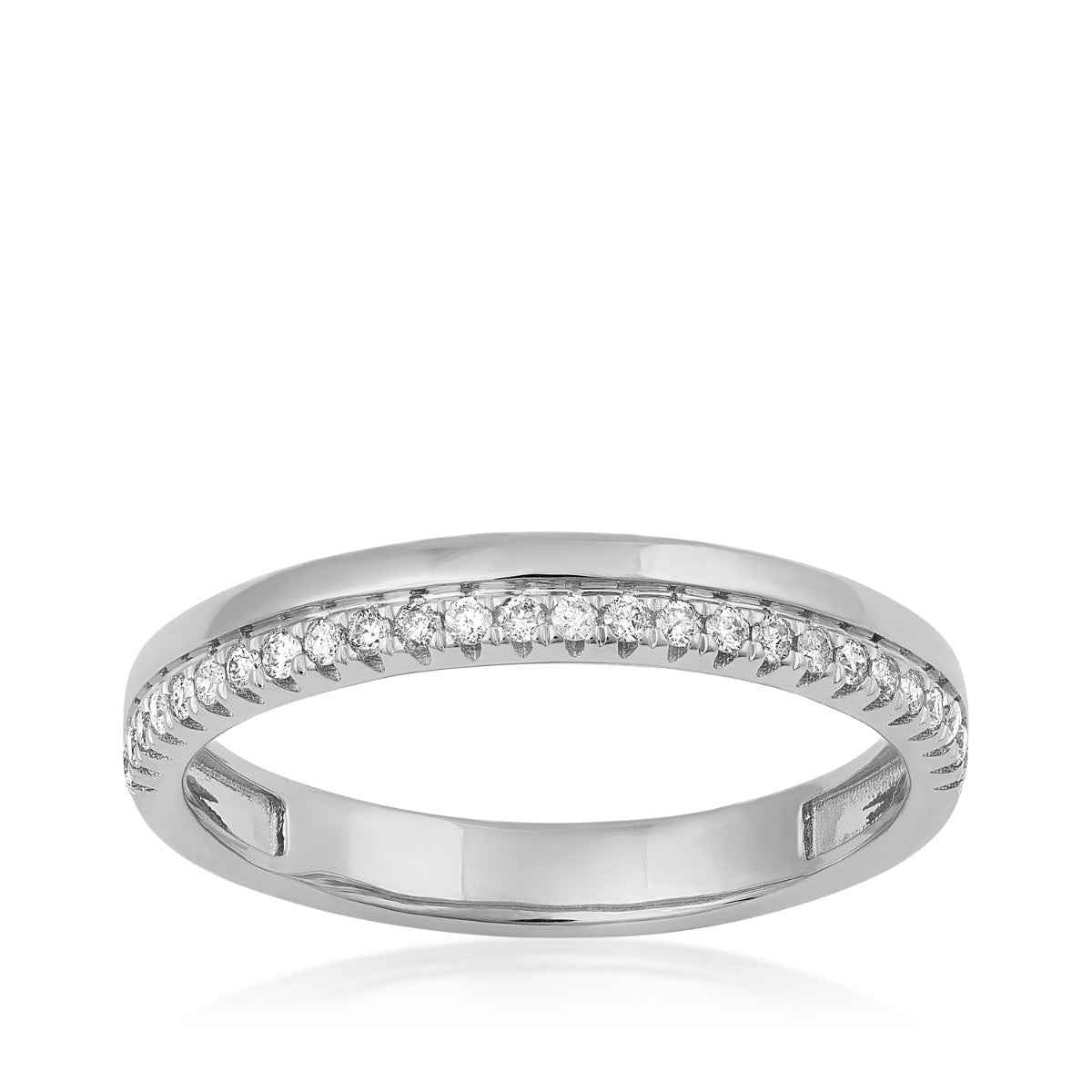 1/6 ct. tw. Diamond Stackable Anniversary Ring in 10K White Gold