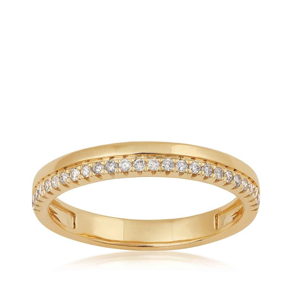 Perfect Match 1/6 ct. tw. Diamond Stackable Anniversary Ring in 10K Yellow Gold
