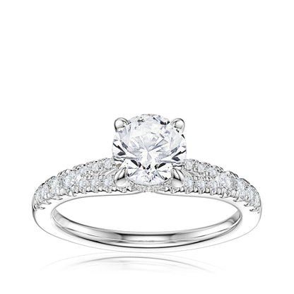 Noventa 1-1/3 ct. tw. Round Brilliant Diamond Engagement Ring in 14K White Gold