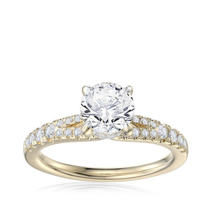 Noventa 1-1/3 ct. tw. Round Brilliant Diamond Engagement Ring in 14K Yellow Gold