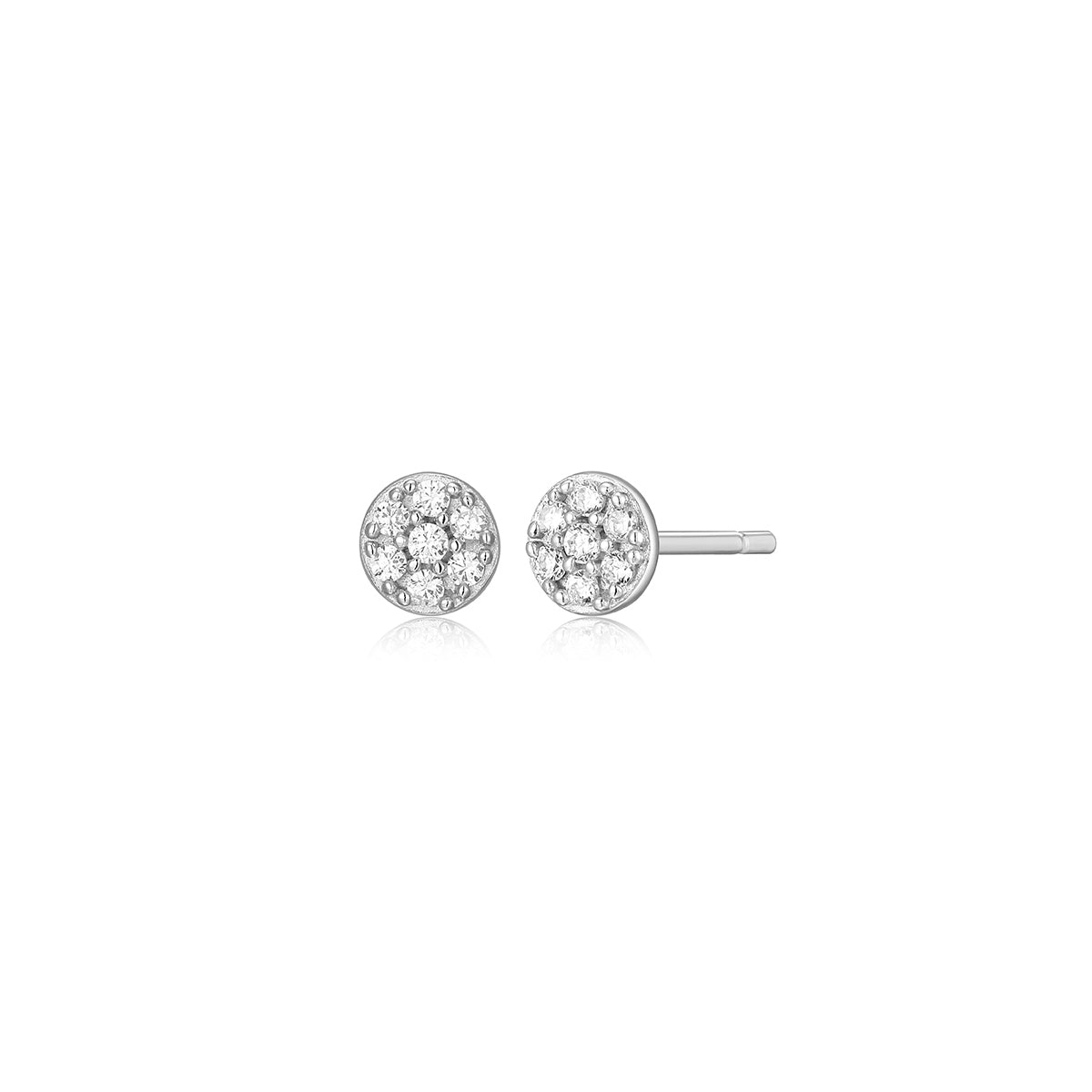 M by Monte Luna 1/10 ct. tw. Lab-Grown Diamond Cluster Earrings in Sterling Silver (2)