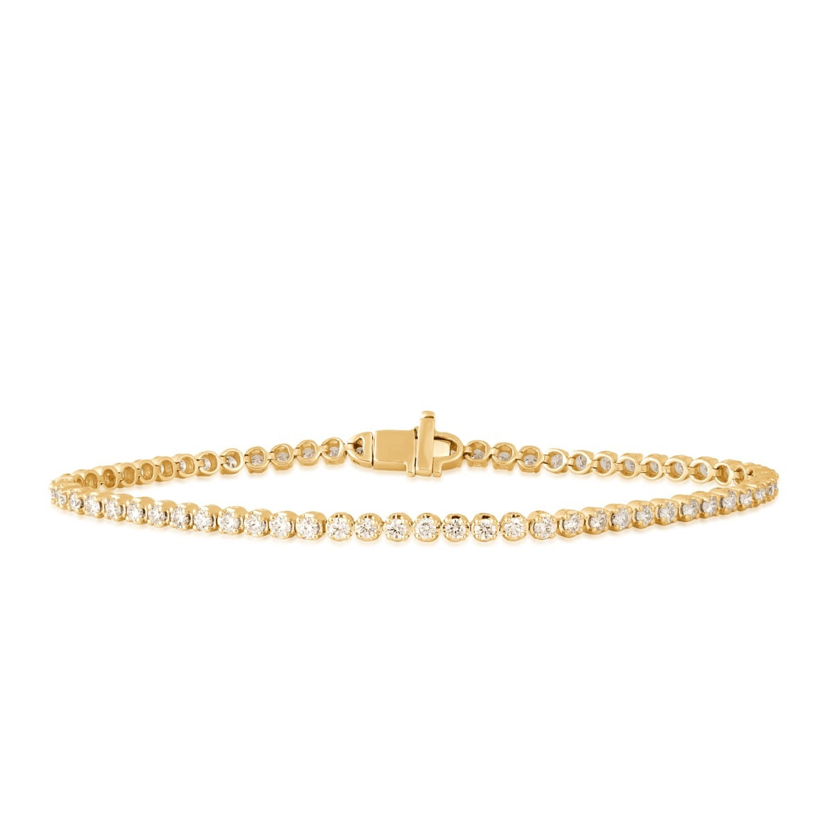 Adamante 2 ct. tw. Lab-Grown Diamond Tennis Bracelet in 14K Yellow Gold