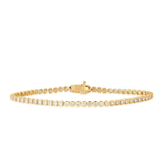 Adamante 2 ct. tw. Lab-Grown Diamond Tennis Bracelet in 14K Yellow Gold
