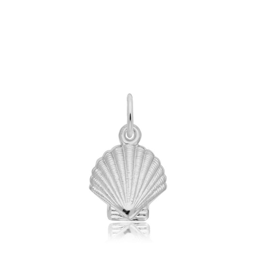 Clamshell Charm in Sterling Silver