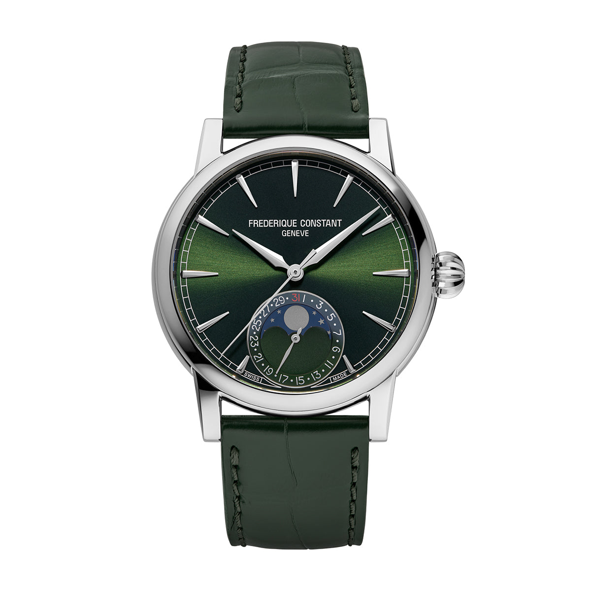 Frederique Constant green automatic watch