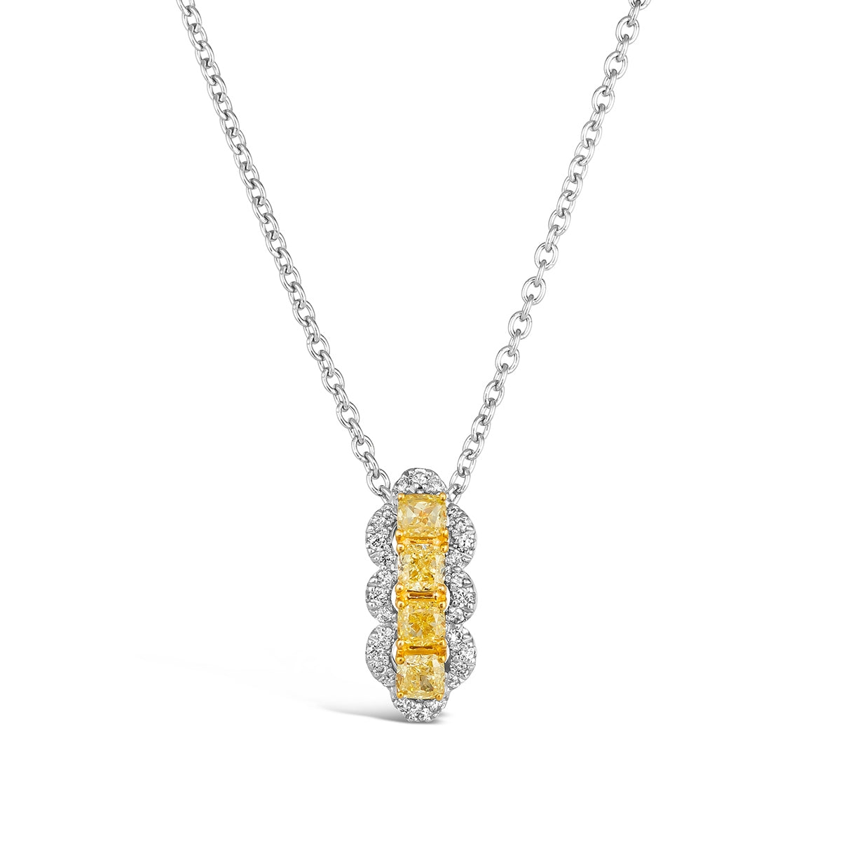 Le Vian 1/2 ct. tw. Sunny Yellow & Vanilla Diamond Pendant in Platinum & 14K Honey Gold